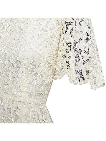 Dolce & Gabbana Dolce Gabbana Floral Lace Silk Lined Dress (view 2)
