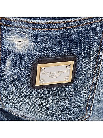 Dolce & Gabbana Dolce Gabbana Logo Plate Denim Jeans (view 2)