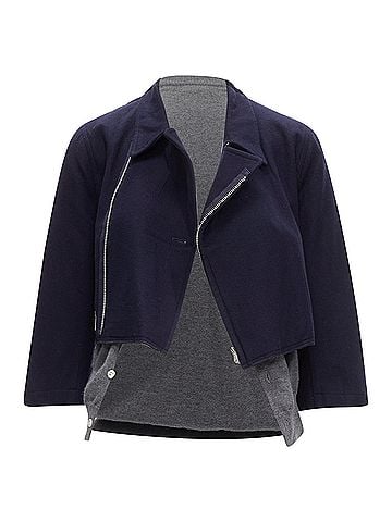 Comme des Garçons Comme Des Garcons Wool Cropped Cardigan (view 1)