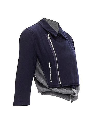 Comme des Garçons Comme Des Garcons Wool Cropped Cardigan (view 2)