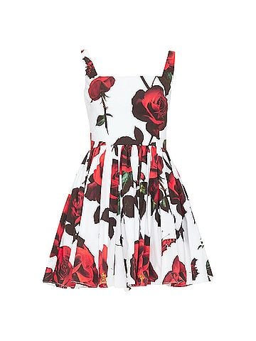 Alexander McQueen Alexander McQueen 2024 Tudor Rose Skater Mini Dress (view 1)