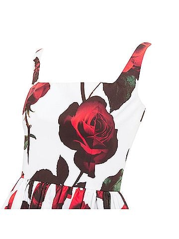 Alexander McQueen Alexander McQueen 2024 Tudor Rose Skater Mini Dress (view 2)