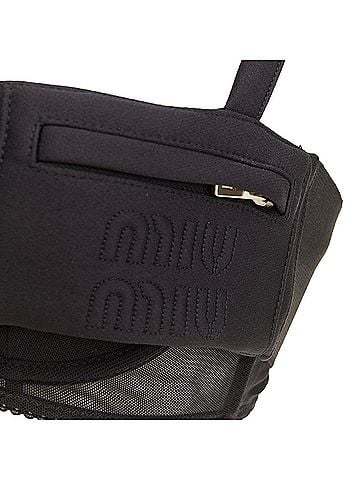Miu Miu Miu Miu 2023 Runway Black Bralette Top (view 2)