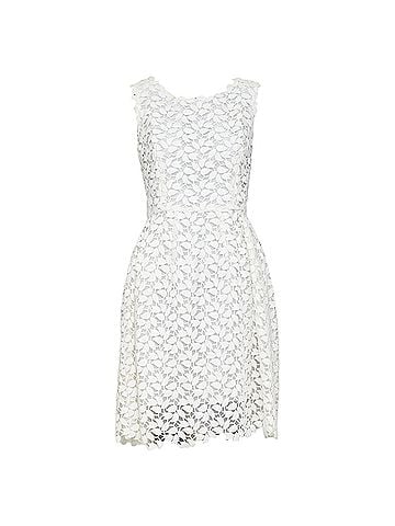 Oscar De La Renta Oscar De La Renta Guipure Leaf Lace Dress (view 1)