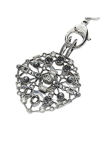 Chanel Chanel Black Triple Strand Pearl Pendant Necklace (view 2)