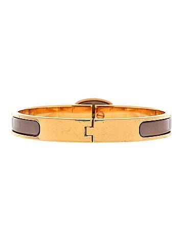 Hermès Mini Clic Chaine d'Ancre Bracelet Metal and Enamel (view 2)