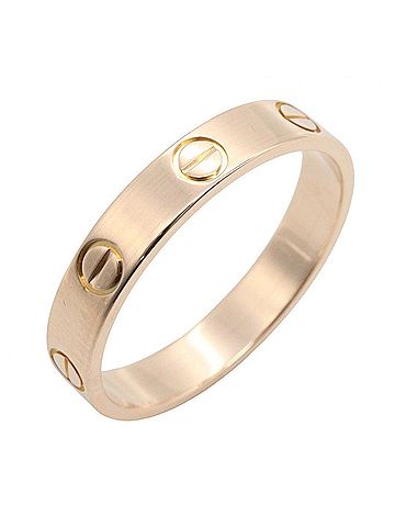 Cartier Cartier Mini Love Ring, 18K Pink Gold (PG), Men's and Women's, Tone (view 1)