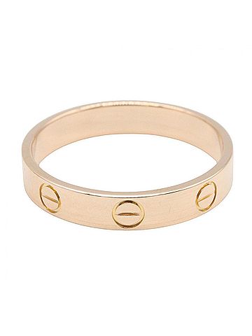 Cartier Cartier Mini Love Ring, 18K Pink Gold (PG), Men's and Women's, Tone (view 2)
