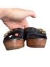 Tory Burch 100% Leather Black Wedges Size 6 - photo 4