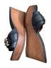 Tory Burch 100% Leather Black Wedges Size 6 - photo 5