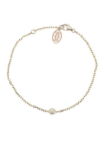 Cartier Cartier d'Amour Diamond Bracelet - 18K Pink Gold (PG) Women's Tone Clear (view 1)