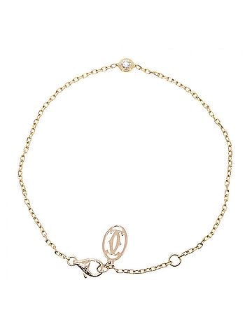 Cartier Cartier d'Amour Diamond Bracelet - 18K Pink Gold (PG) Women's Tone Clear (view 2)