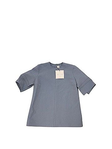 Victoria Beckham Sponge Wool Blend Blouse Short Sleeve T-Shirt (view 1)
