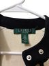 Ralph Lauren 100% Cotton Black Ivory Jacket Size 4 - photo 2