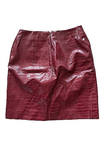 White House Black Market Faux Leather Skirt (view 2)