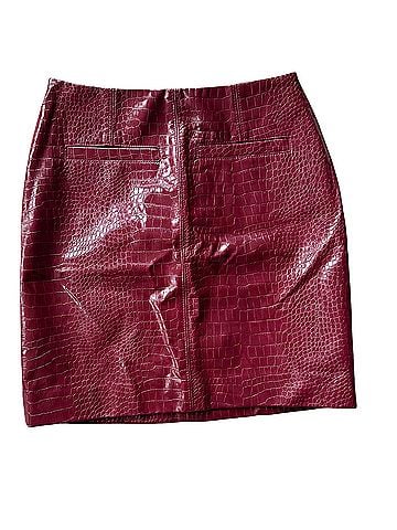 White House Black Market Faux Leather Skirt (view 1)