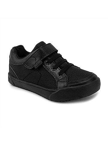 Pediped Boys' Dani Lace Sneaker in Black (view 2)