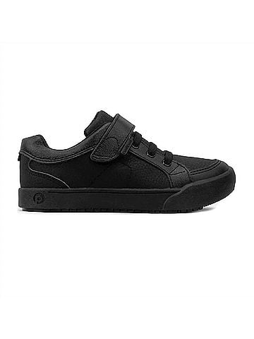 Pediped Boys' Dani Lace Sneaker in Black (view 1)