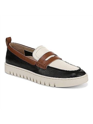 Vionic Women's Uptown Loafer in Black Multi Tumbled Leather (view 1)