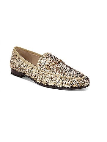 Sam Edelman Women's Loraine Sequined Loafer in Gold (view 1)