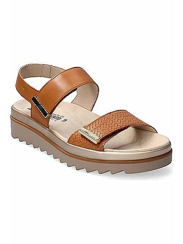 Mephisto Women's Dominica Platform Sandal in Brandy Niobel / Silk (view 2)