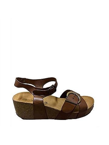 Eric Michael Omen's Retro Wedge Sandals in Brown (view 1)