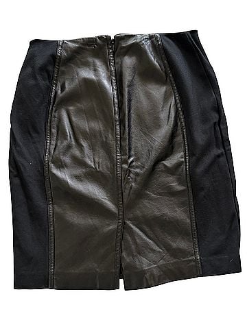 White House Black Market Leather Skirt (view 2)