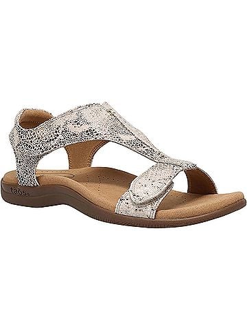 Taos Women's The Show Sandal in Brown Snake (view 1)