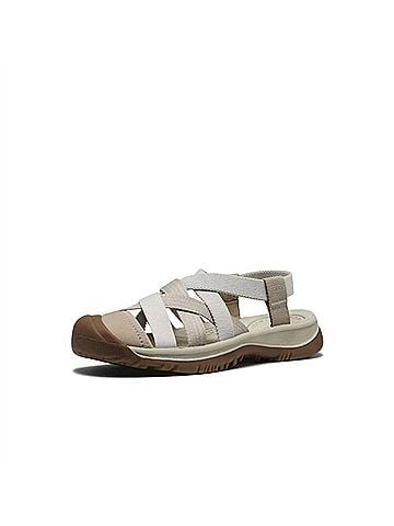 Keen Women's Whisper Lattice Sandals in Plaza Taupe/ Silver Birch (view 2)