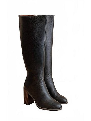 Oasis Society Women's The Shiloh Knee High Block Heel Boot in Black (view 2)