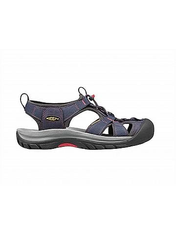 Keen Women's Venica H2 Sandal in Midnight Navy/Hot Coral (view 1)