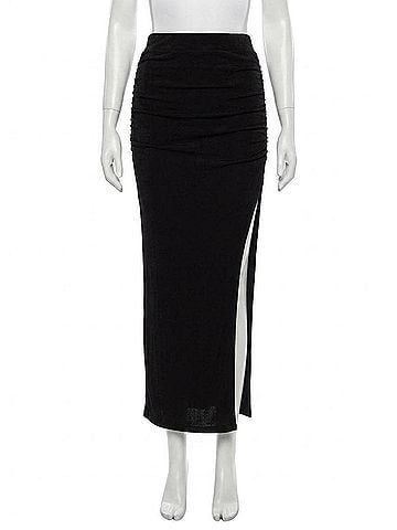 Free People Blakely Knit Maxi Skirt in Black (view 1)