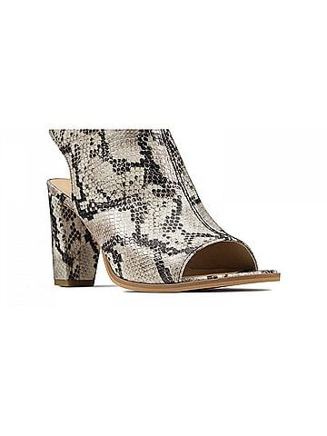 Clarks Women's Kaylin85 Sling Heels in Grey Snake (view 2)