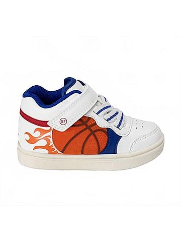 Stride Rite Kids Lighted Hoop Dreams Sneaker in White (view 1)