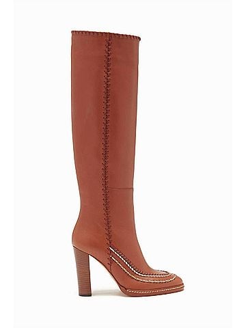 Ulla Johnson Arlette Knee High Boot in Mahogany Brown (view 1)