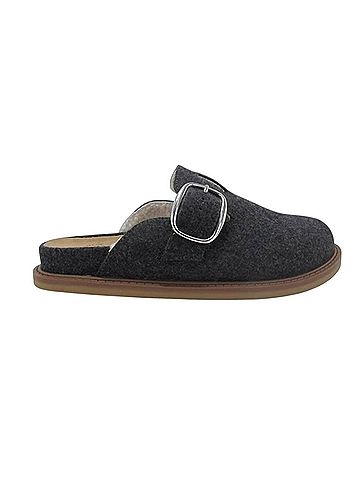Jellypop Women's Palmer Clogs in Grey Combo Flannel (view 1)