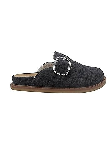Jellypop Women's Palmer Clogs in Grey Combo Flannel (view 1)