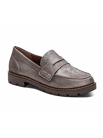 Aetrex Women's Collette Loafer in Silver (view 2)