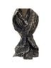 Macy's Animal Print Black White Scarf One size - photo 1