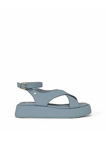Matt & Nat Women's Noya Vegan Leather Sandals in Denim (view 1)