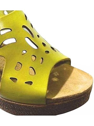 Eric Michael Women's Eden Wedge Sandals in Pistachio (view 2)