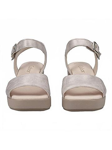 Gabor Women's Platform Sandal in Cloudy Metallic Puder (view 2)