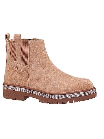 Nina Girls' Evan Glitter Welt Boot 5 Mo in Tan (view 1)