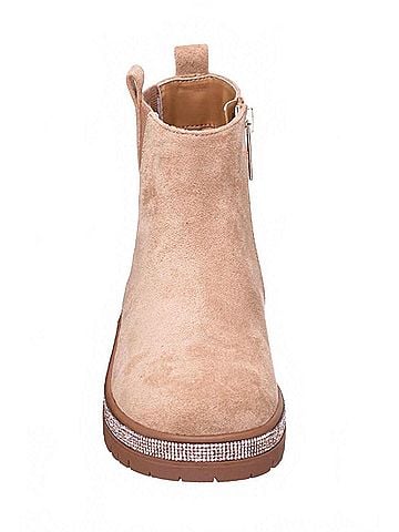 Nina Girls' Evan Glitter Welt Boot 5 Mo in Tan (view 2)