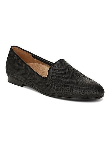 Vionic Women's Willa Ll Shoes in Black Embossed Snake (view 1)