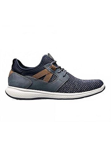Florsheim Boy's Great Lakes Jr. Knit Plain Toe Sneaker 7 Mo in Navy (view 1)