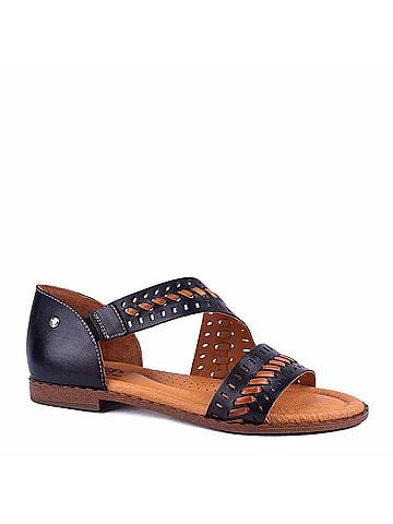 Pikolinos Women's Algar Flat Sandal in Black (view 1)