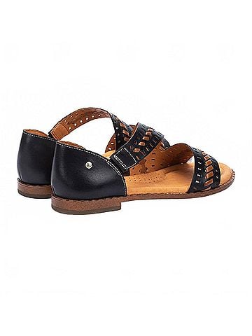 Pikolinos Women's Algar Flat Sandal in Black (view 2)