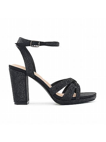 De Blossom Collection Women's Morita Strappy Sandal in Black (view 1)