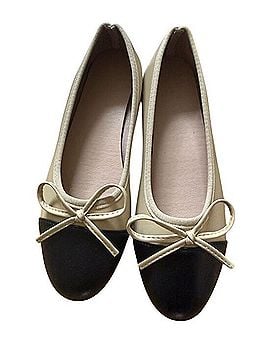 Handprint Classic Two-Tone Bow Ballet Flats Flats (view 1)